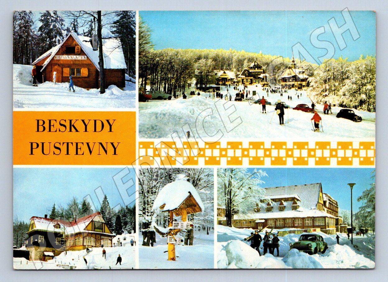 Pohlednice Beskydy Pustevny zimní motiv (TP2423)