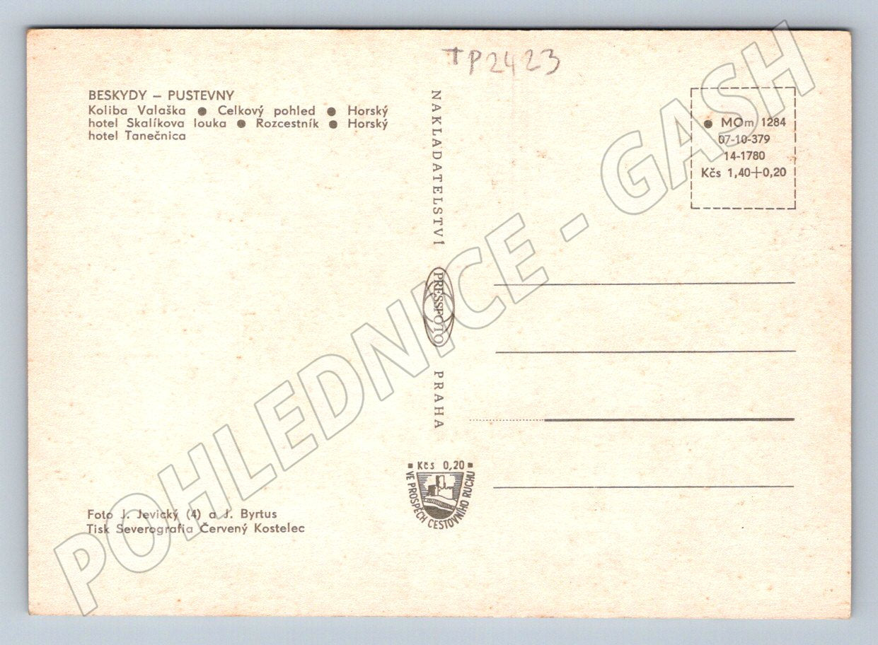 Pohlednice Beskydy Pustevny zimní motiv (TP2423)