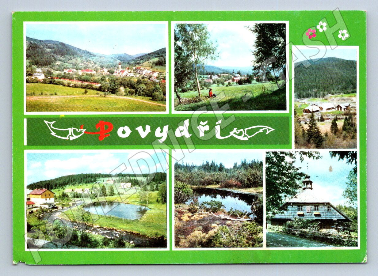 Pohlednice Povidří krajina 1984 (TP2428)