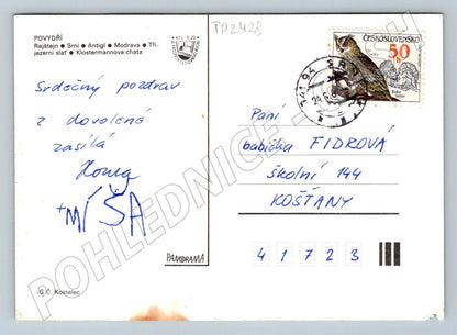 Pohlednice Povidří krajina 1984 (TP2428)