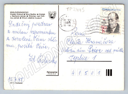 Pohlednice Královéhradecko různé pohledy 1985 (TP2445)