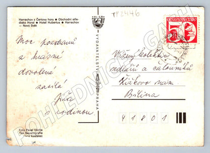 Pohlednice Harrachov Krkonoše zimní motivy 1984 (TP2446)