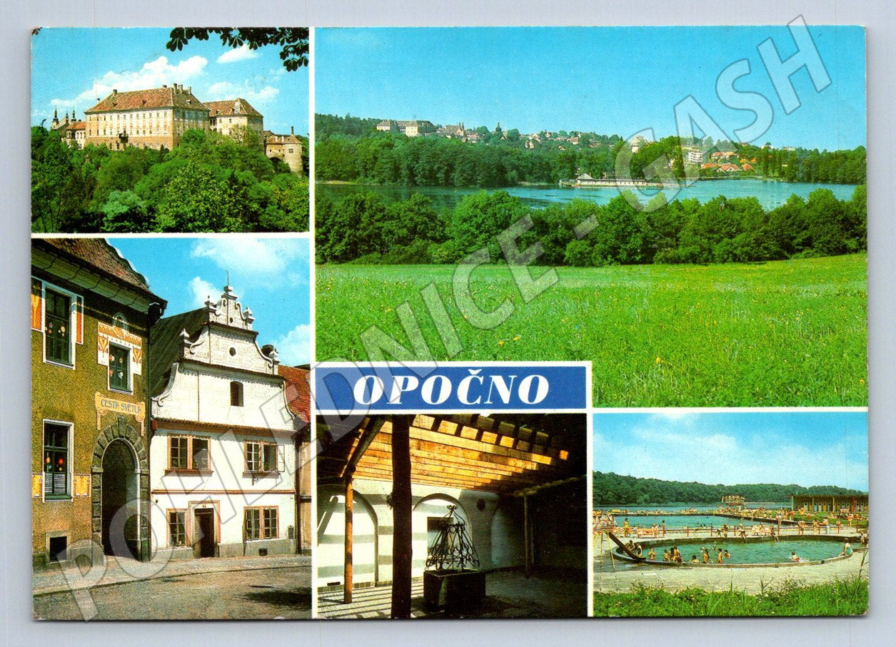 Pohlednice Opočno více pohledů 1989 (TP2450)
