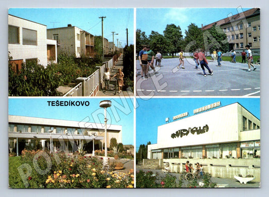 Pohlednice Slovensko Tešedíkovo nové budovy a hřiště (TP2451)