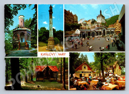 Pohlednice Karlovy Vary koláž motivů (TP2459)
