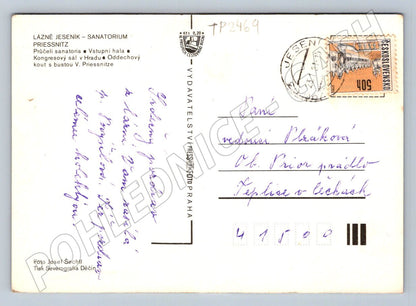Pohlednice Lázně Jeseník Sanatorium Priessnitz 1987 (TP2469)
