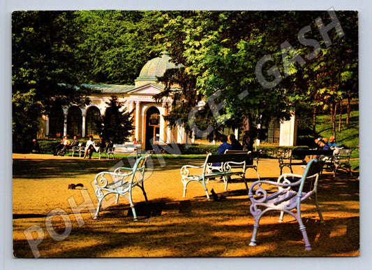 Pohlednice Mariánské Lázně Lesní pramen pavilon 1919 (TP2478)