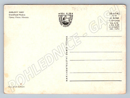 Pohlednice Karlovy Vary Grandhotel Moskva 1961 (TP2479)