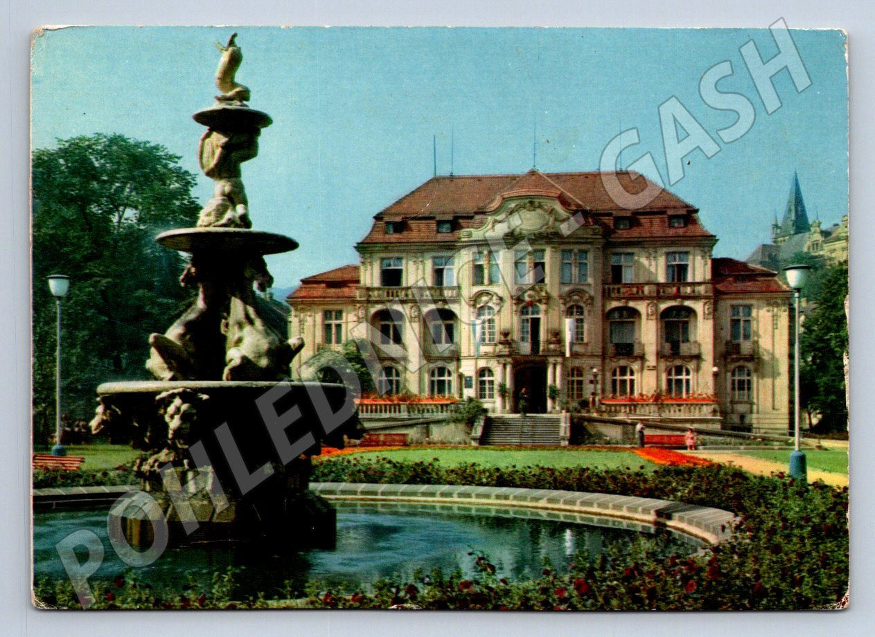 Pohlednice Teplice Kamenné lázně a kašna (TP2481)