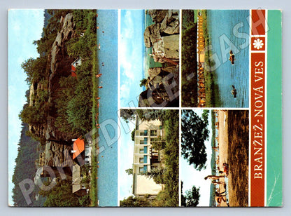 Pohlednice Branžež-Nová Ves krajina jezero 1983 (TP2494)
