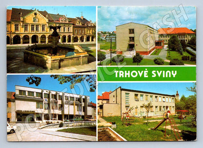 Pohlednice Trhové Sviny více pohledů 1988 (TP2501)