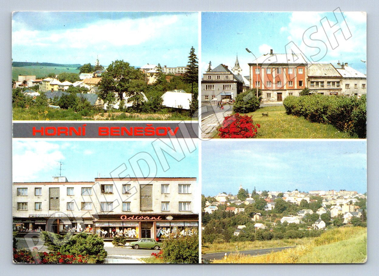 Pohlednice Horní Benešov různé pohledy 1983 (TP2503)