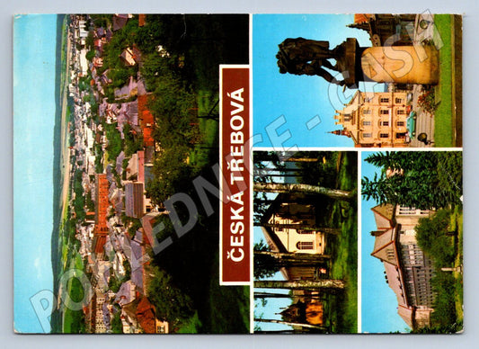 Pohlednice Česká Třebová koláž pohledů 1977 (TP2508)