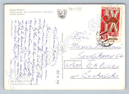 Pohlednice Česká Třebová koláž pohledů 1977 (TP2508)