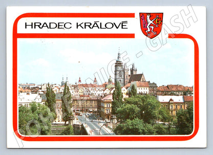 Pohlednice Hradec Králové historické panorama 1977 (TP2509)