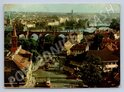 Pohlednice Praha mosty tramvaje 1963 (TP2512)