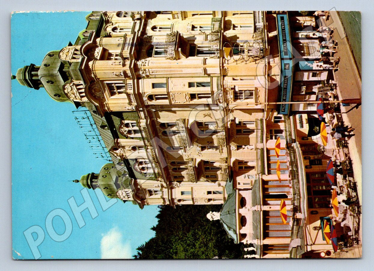 Pohlednice Mariánské Lázně Interhotel Praha 1973 (TP2514)
