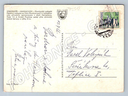 Pohlednice Krkonoše Harrachov Mumlavský vodopád (TP2518)
