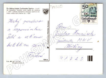 Pohlednice Slovensko Turčianske Teplice lázně (TP2520)