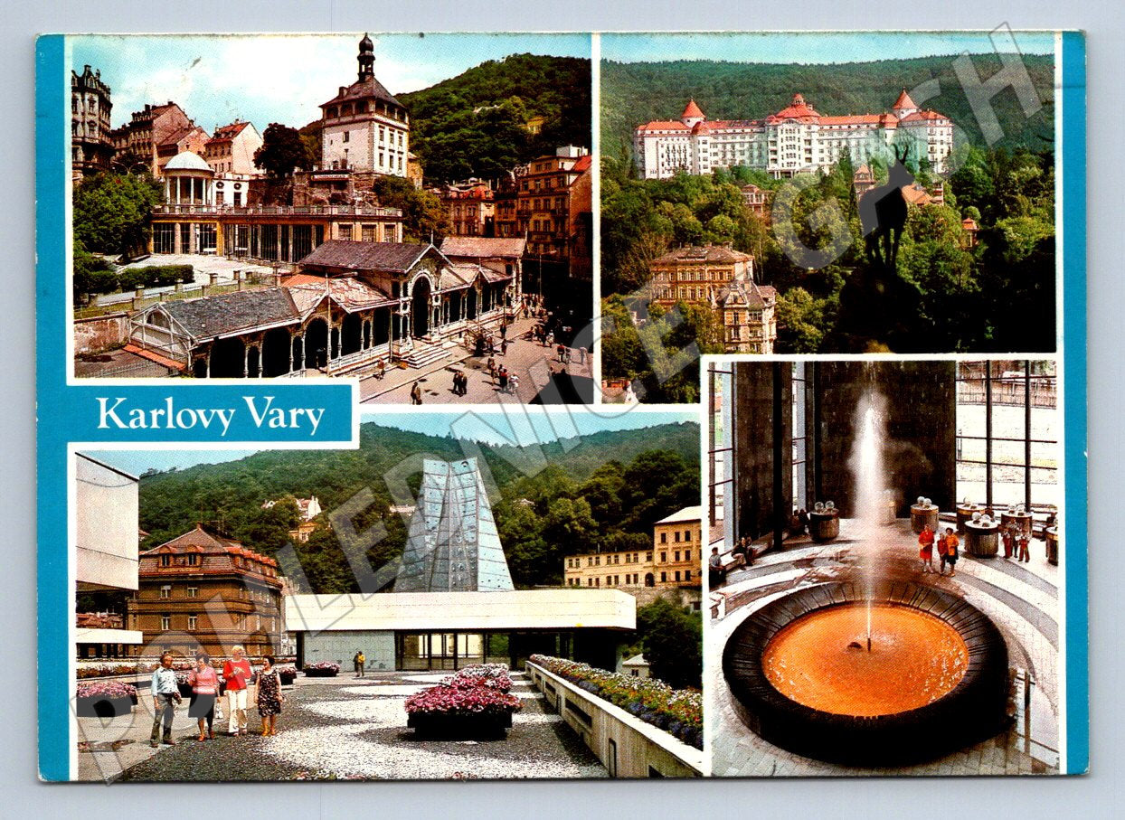 Pohlednice Karlovy Vary multiview 1984 (TP2525)