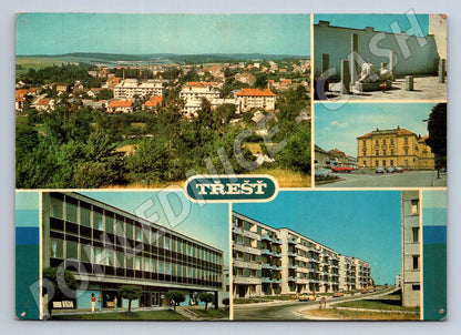 Pohlednice Třešť různé pohledy 1985 (TP2543)