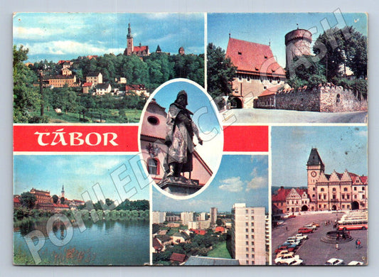 Pohlednice Tábor více pohledů 1975 (TP2544)