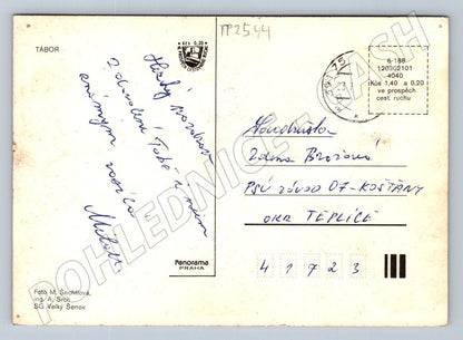 Pohlednice Tábor více pohledů 1975 (TP2544)