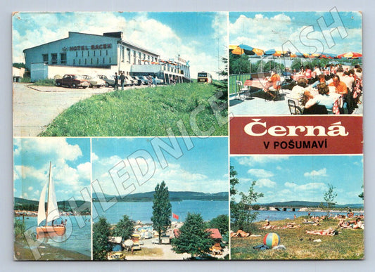 Pohlednice Černá v Pošumaví Hotel Racek jezero (TP2545)