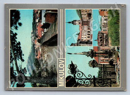 Pohlednice Mikulov koláž pohledů na město 1971 (TP2548)