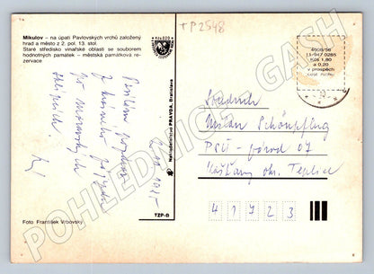 Pohlednice Mikulov koláž pohledů na město 1971 (TP2548)