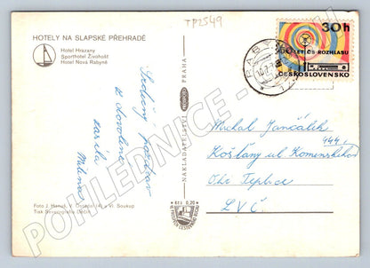 Pohlednice Slapská přehrada multiview 1970 (TP2549)