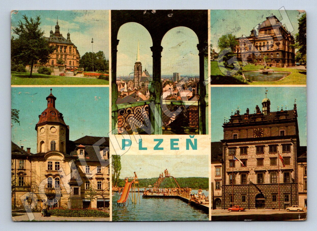 Pohlednice Plzeň různé pohledy (TP2550)