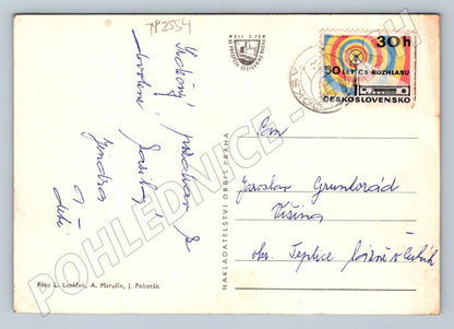 Pohlednice Máchovo jezero koupání hrad Bezděz 1973 (TP2554)