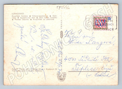 Pohlednice Luhačovice koláž záběrů cca 1970 (TP2556)