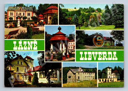 Pohlednice Lázně Libverda koláže pohledů 1945 (TP2557)