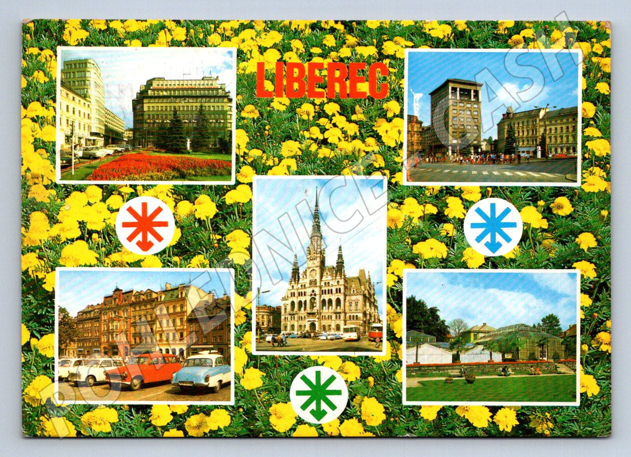 Pohlednice Liberec multi-view 1973 (TP2558)