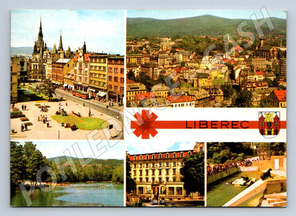 Pohlednice Liberec více záběrů 1972 (TP2559)
