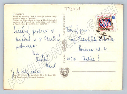 Pohlednice Litoměřice různé pohledy 1974 (TP2561)