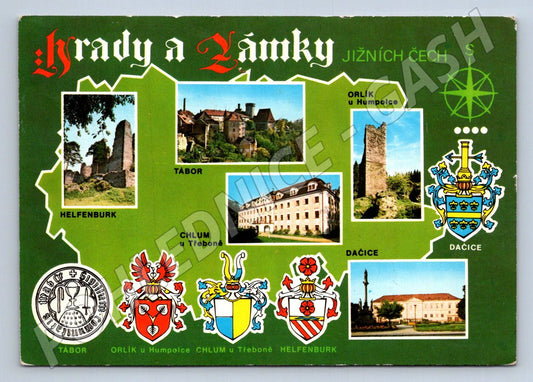 Pohlednice Hrady a Zámky Jižních Čech 1977 (TP2565)