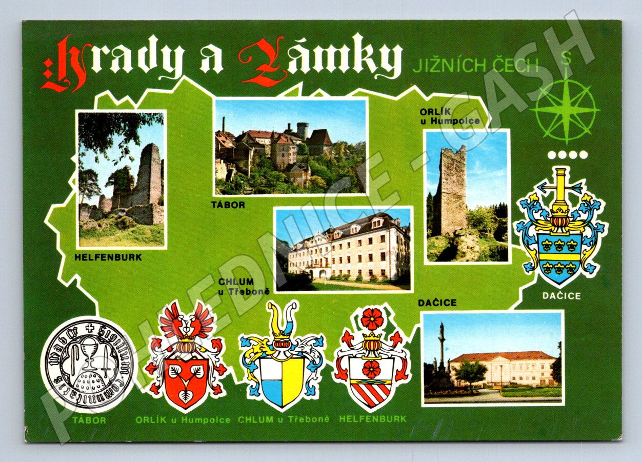 Pohlednice Hrady a zámky Jižních Čech (TP2570)