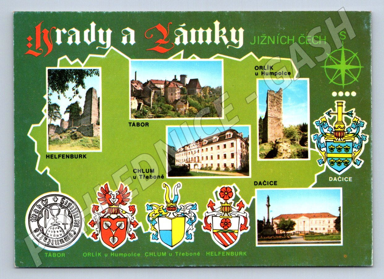 Pohlednice Jižní Čechy Hrady a zámky (TP2571)