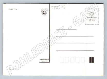 Pohlednice Sokolov koláž městských motivů (TP2575)