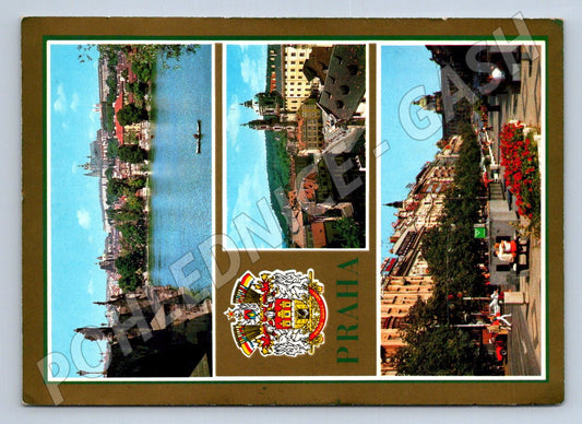 Pohlednice Praha koláž historických míst (TP2577)