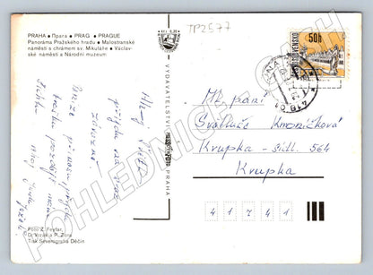 Pohlednice Praha koláž historických míst (TP2577)