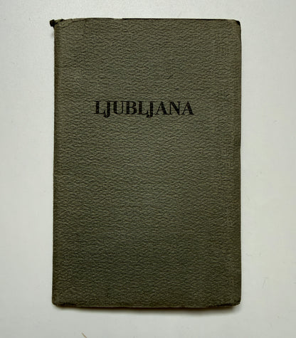 Sada pohlednic Ljubljana místopis panoramatické pohledy (BM104)