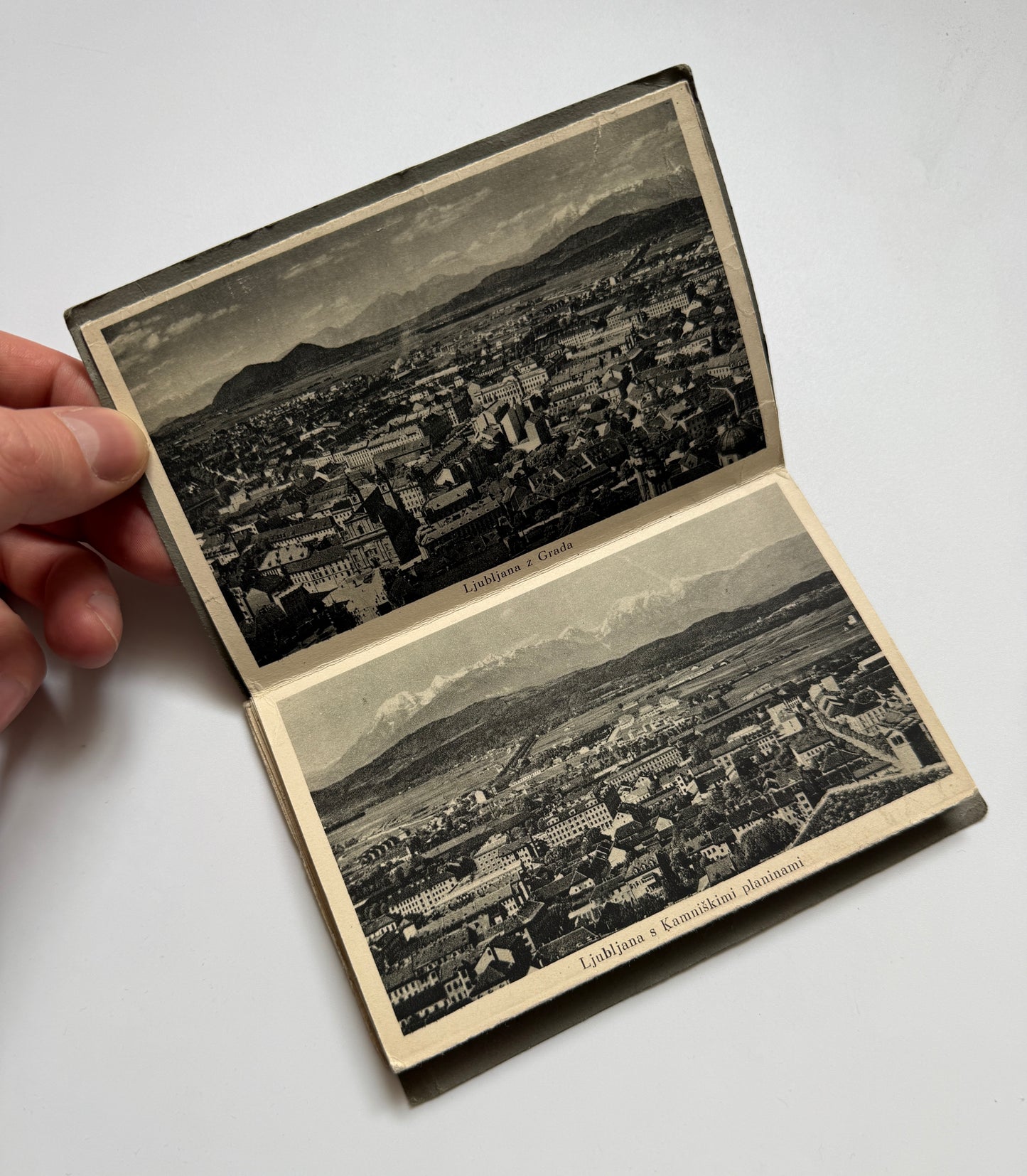 Sada pohlednic Ljubljana místopis panoramatické pohledy (BM104)