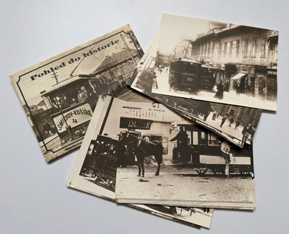 Sada pohlednic Praha tramvaje reprodukce 1991 (BM107)