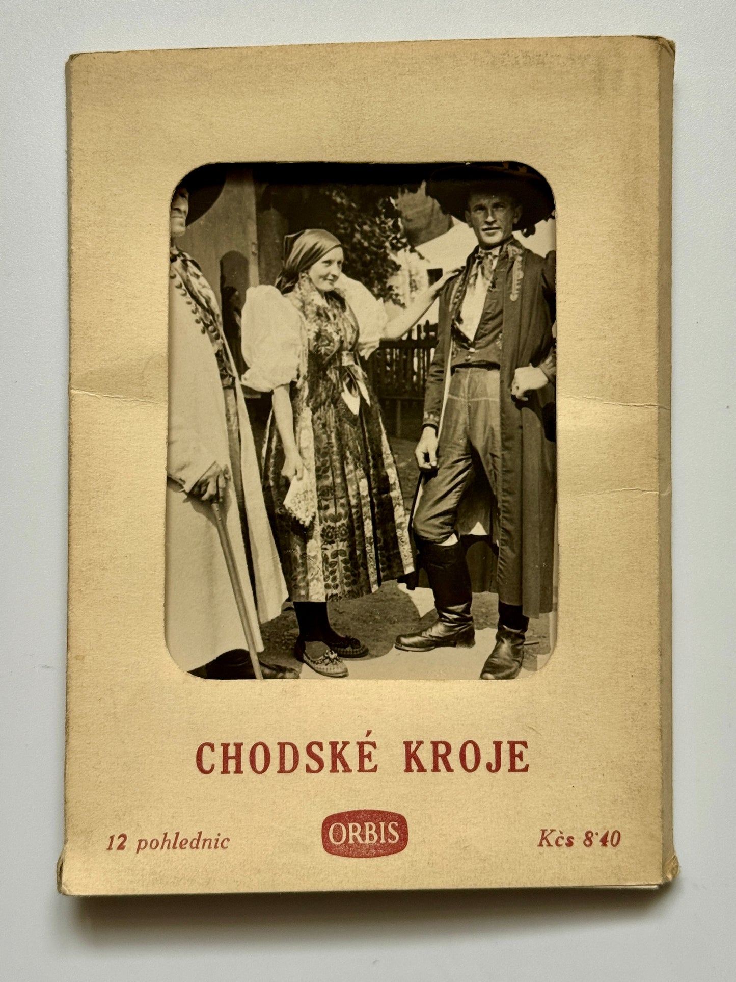 Sada pohlednic Chodské kroje 11 ks Orbis 1956 (BM129)