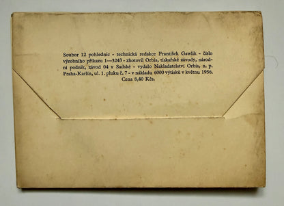 Sada pohlednic Západočeské lázně Orbis 1956 (BM130)