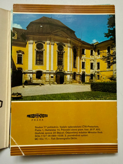 Sada pohlednic Jižní Morava hrady a zámky cca 70. léta (BM131)
